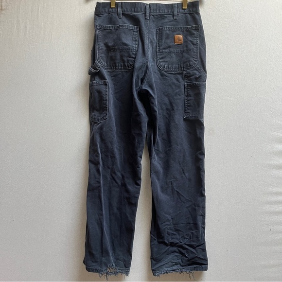 Carhartt distressed dungaree wor pants Sz 32 - Picture 4 of 9
